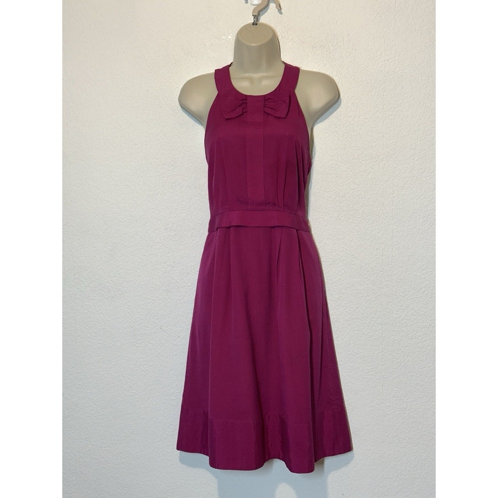 Marc Marc Jacobs Silk Cotton Pink Halter Dress Open Back Size 4 Twee Indie Sleaz